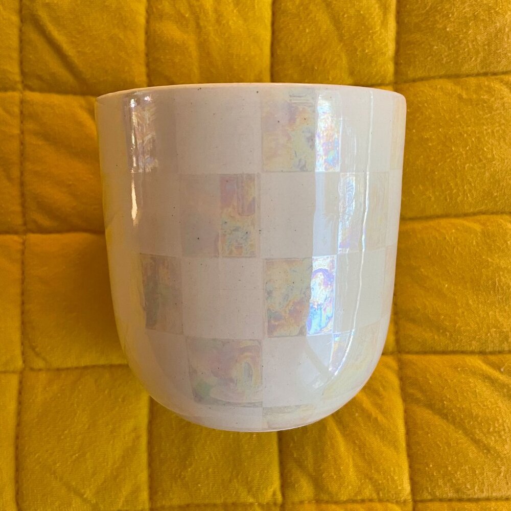 Mimi Ceramics - Opaline Checkered Cup